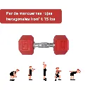 Mancuernas Rojas IronFit 15 lbs (2).webp