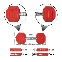 Mancuernas Rojas IronFit 20 lbs (3).webp