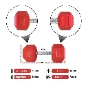 Mancuernas Rojas IronFit 25 lbs (3).webp