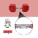 Mancuernas Rojas IronFit 35 lbs (4).webp
