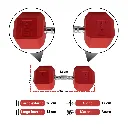 Mancuernas Rojas IronFit 40 lbs (3).webp