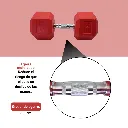 Mancuernas Rojas IronFit 45 lbs (4).webp