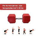 Mancuernas Rojas IronFit 45 lbs (2).webp