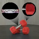 Mancuernas Rojas Hexagonales IronFit (4).webp