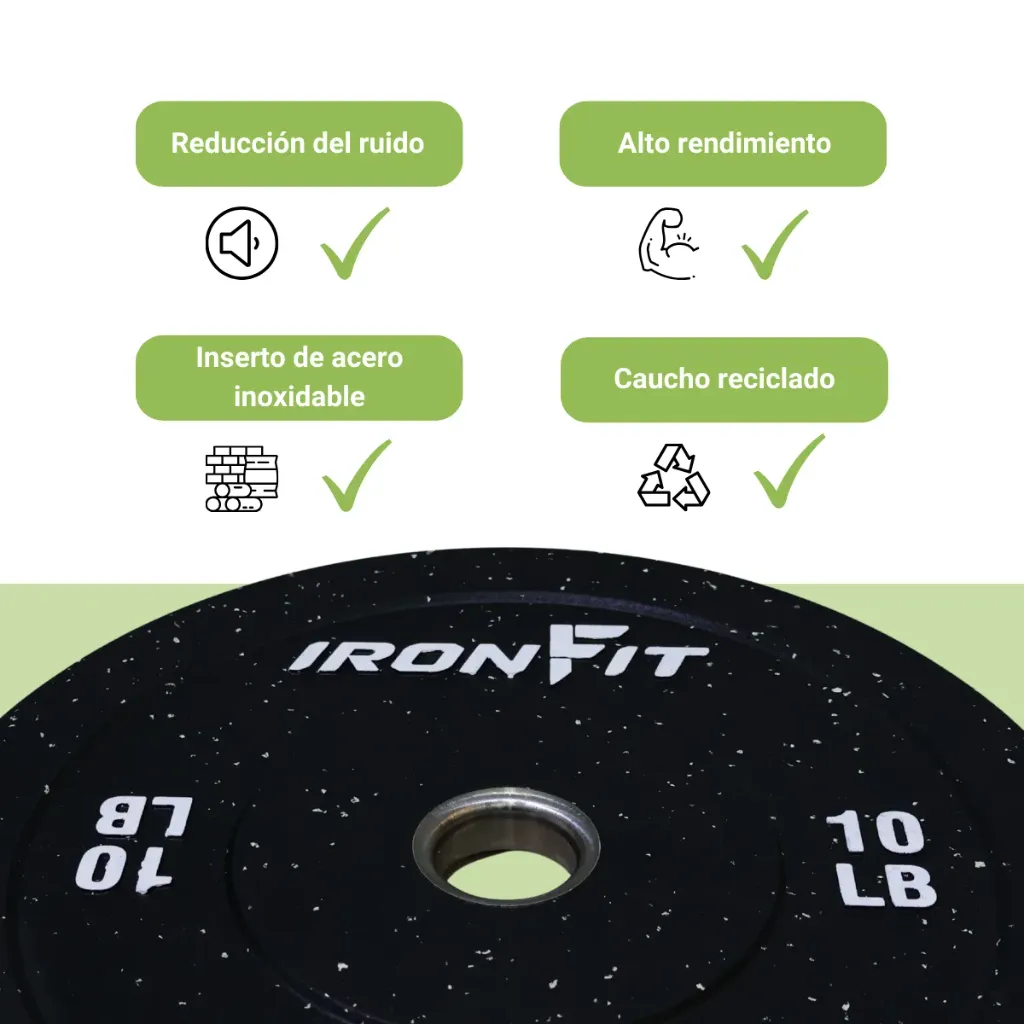 Par de Discos Bumper Hi Temp IronFit de 10 Lbs (4).webp
