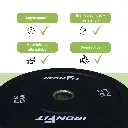 Par Discos Bumper Rígidos IronFit 25 lb (3).webp