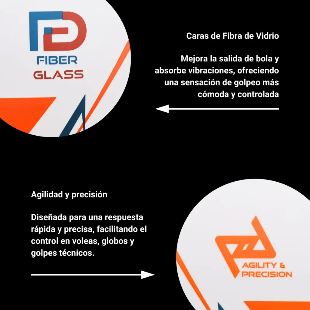 Raqueta de Pádel Smash con 3 Pelotas, 2 Grips y 1 Protector.webp