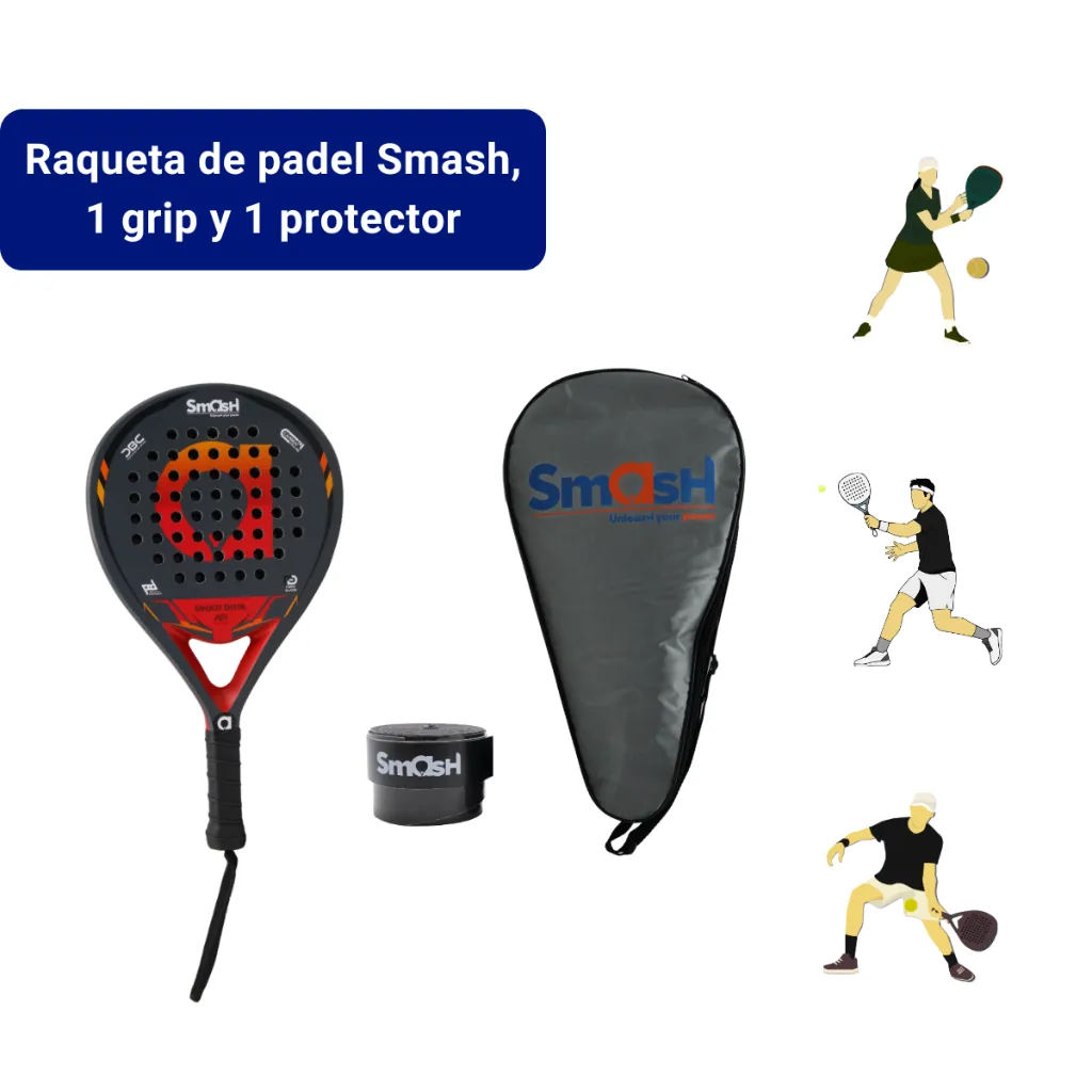 Raqueta de Padel Shoot Delta Smash, funda y grip(1).webp