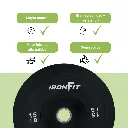 Par Discos Bumper Rígidos 15 lb IronFit  1.webp