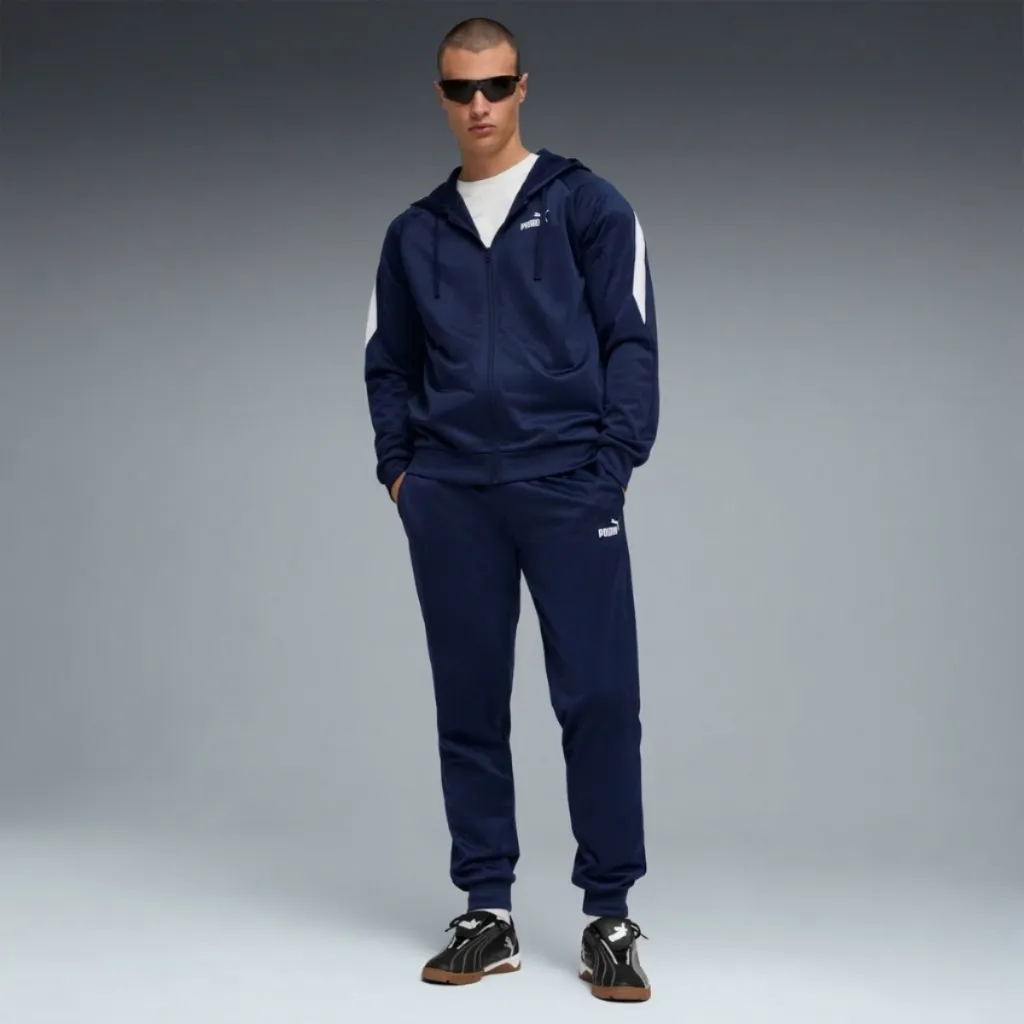 Traje Puma de Poliéster con Capucha para Hombre azul (3).webp
