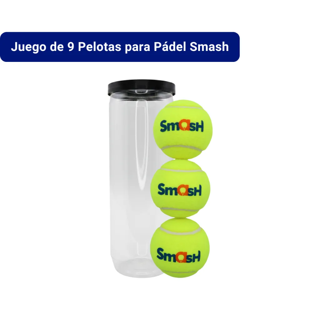 Juego de 9 Pelotas para Pádel Smash (2).webp