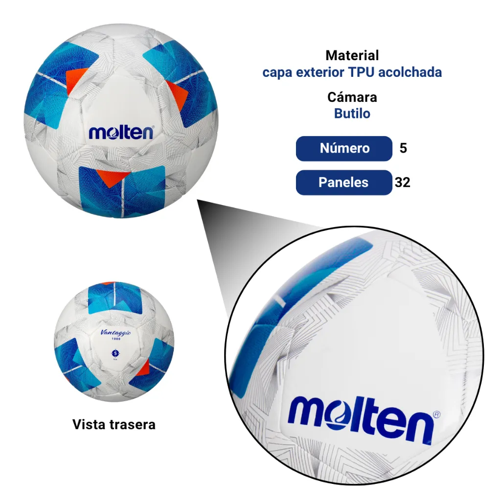 Balón de Fútbol Molten F5N1000 #5 Piel Sintética 1 (3).webp