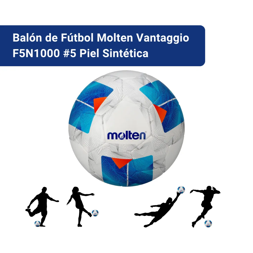 Balón de Fútbol Molten F5N1000 #5 Piel Sintética 1 (2).webp