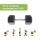 Mancuernas Hexagonales IronFit 15 lb (2).webp