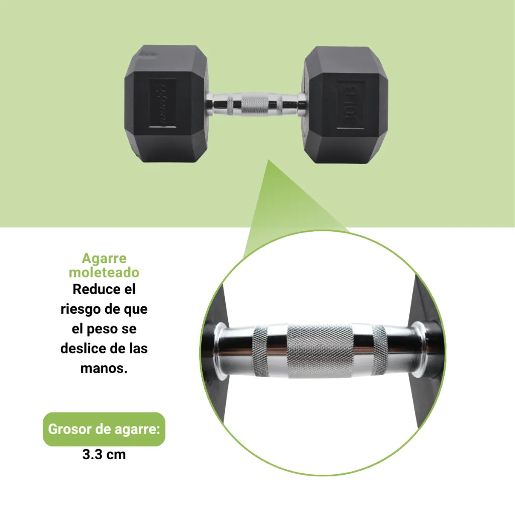 Mancuernas Hexagonales IronFit 30 lb (3).webp