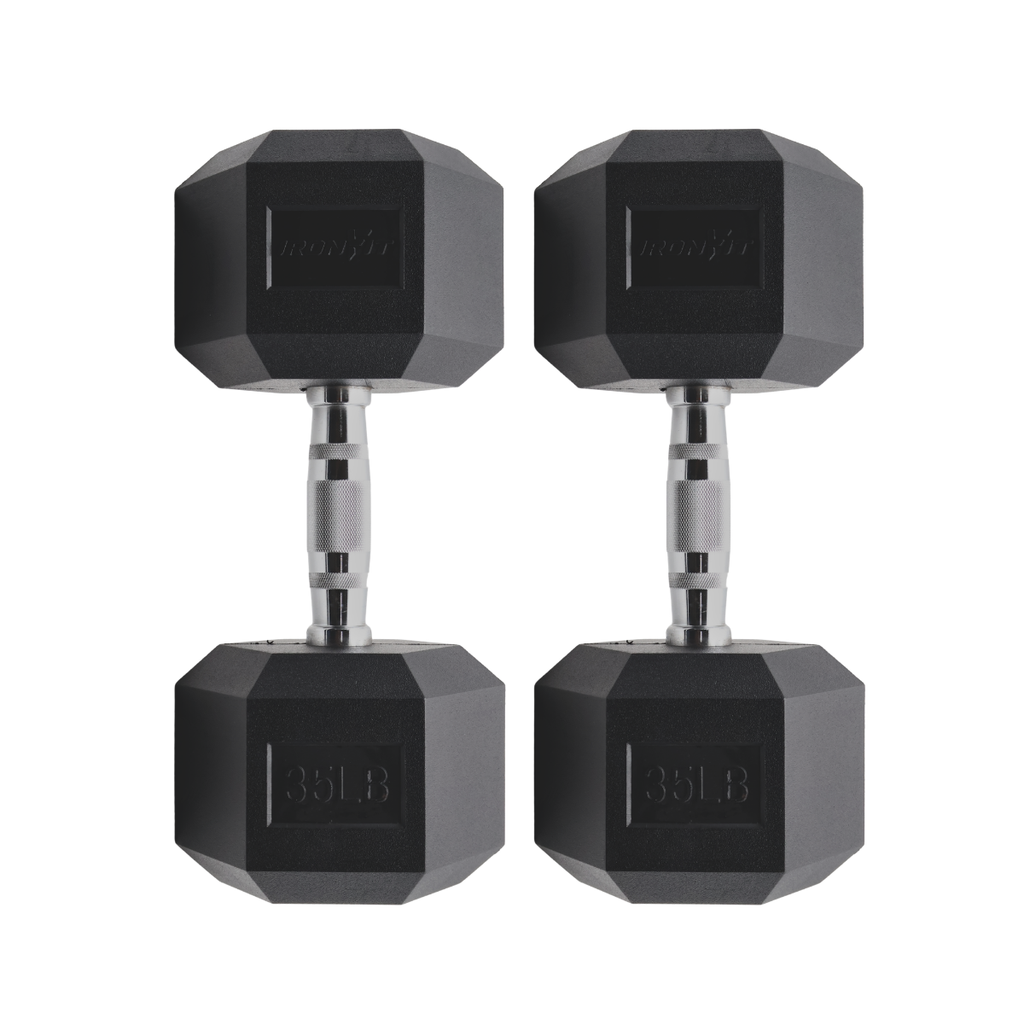 Mancuernas Hexagonales IronFit 35 lb.png
