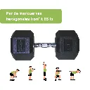Mancuernas Hexagonales IronFit 65 lb (2).webp