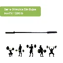 Barra Olímpica Sin Bujes IronFit 1200 lb (9).webp