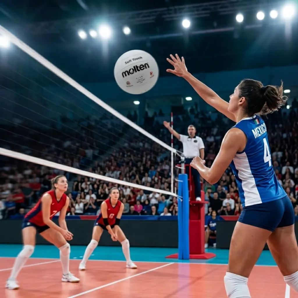 Balón de voleibol Molten V58R #5 Hule Natural (6).webp