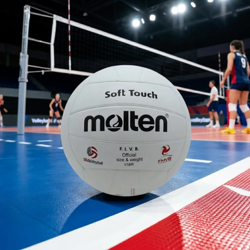 Balón de voleibol Molten V58R #5 Hule Natural (5).webp