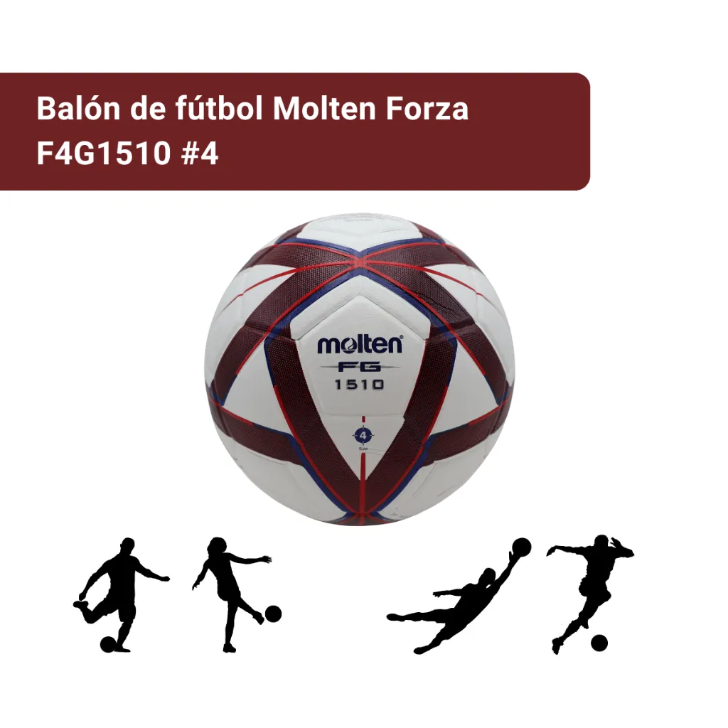 Balón de fútbol Molten Forza F4G1510 #4 Tinto (2).webp
