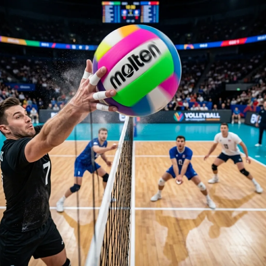 Balón de Voleibol Molten MS-500 #5 Neón (6).webp