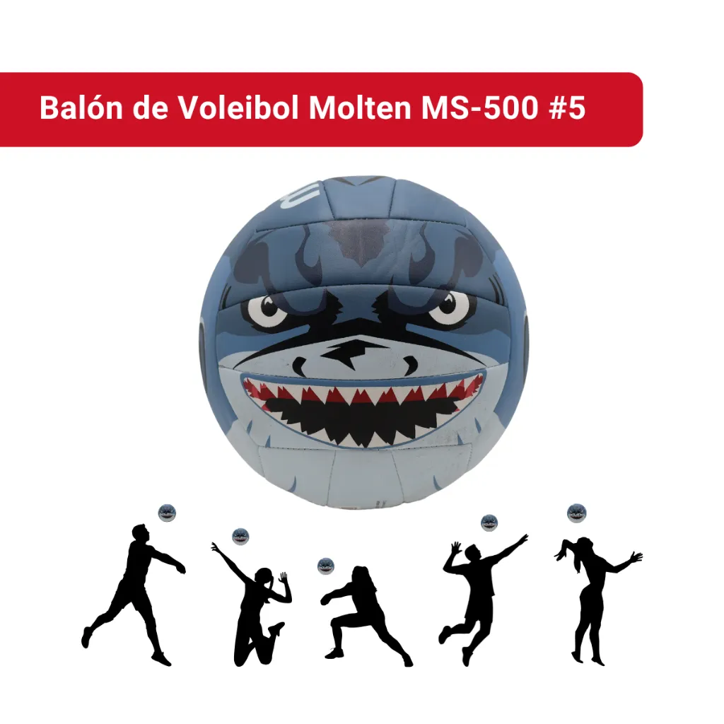 Balón de Voleibol Molten MS-500 #5 shark (2).webp