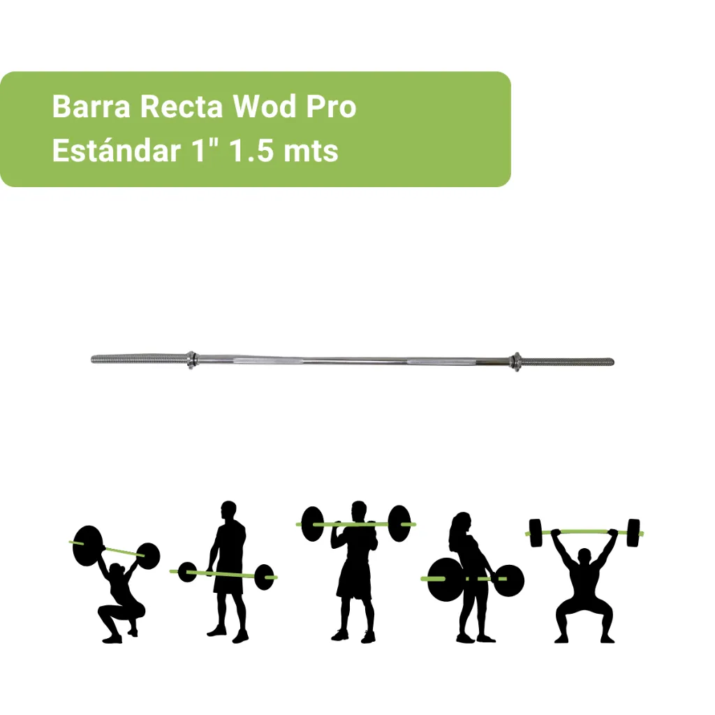 Barra Recta Wod Pro Estándar 1_ 1.5 mts (2).webp