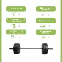 Barra Olímpica IronFit con Rodamientos y Bujes Sellada 2.2 m 20 kg 1200 lb Negra (5).webp
