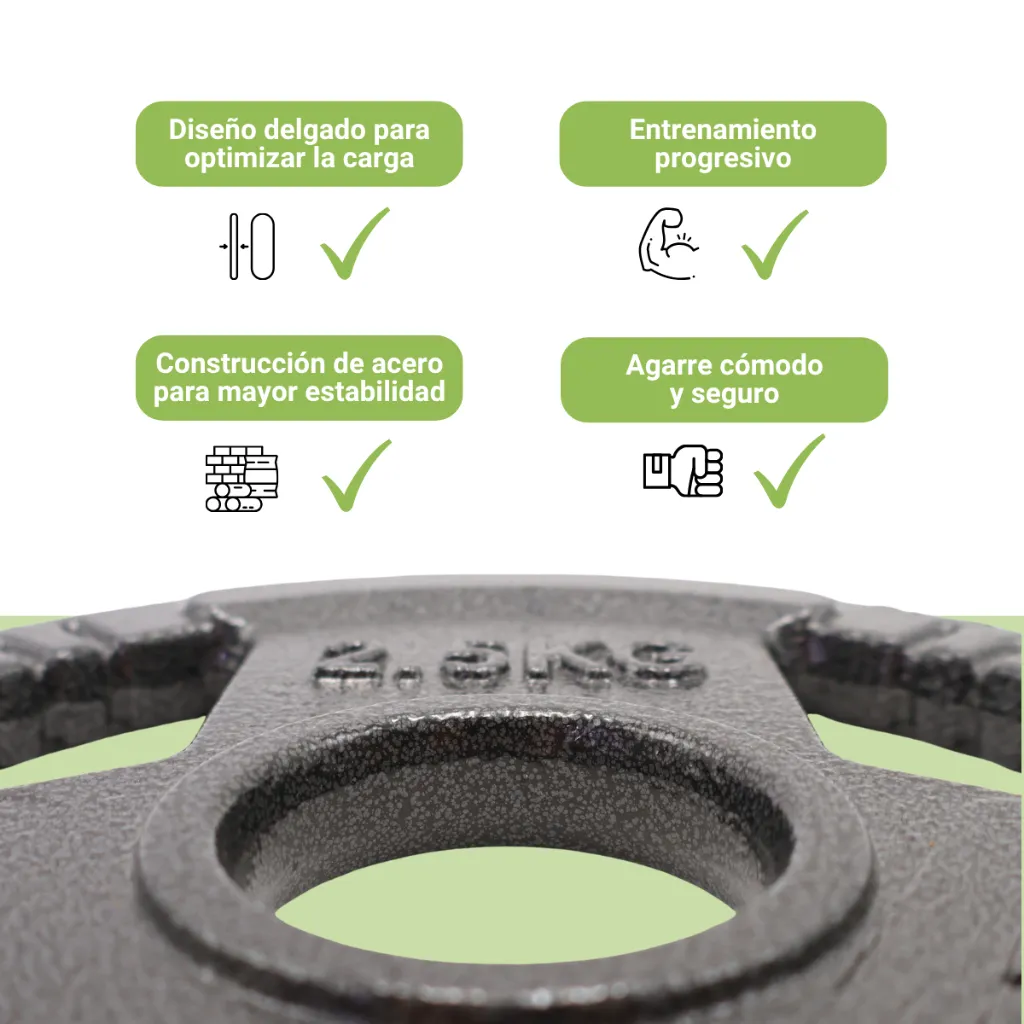 Par de Discos de Acero de 3 brazos 2.5 kg 2 (4).webp