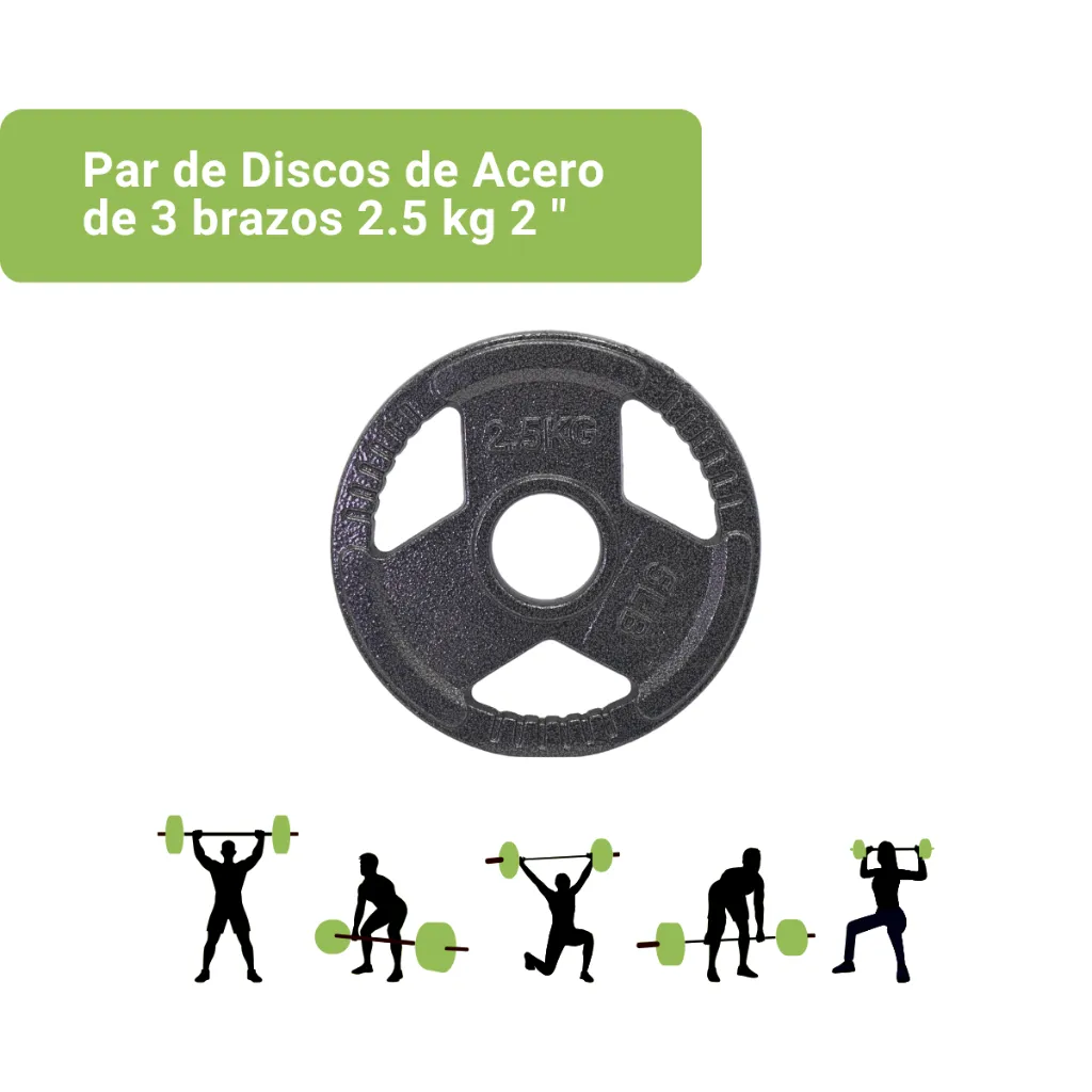 Par de Discos de Acero de 3 brazos 2.5 kg 2 (2).webp