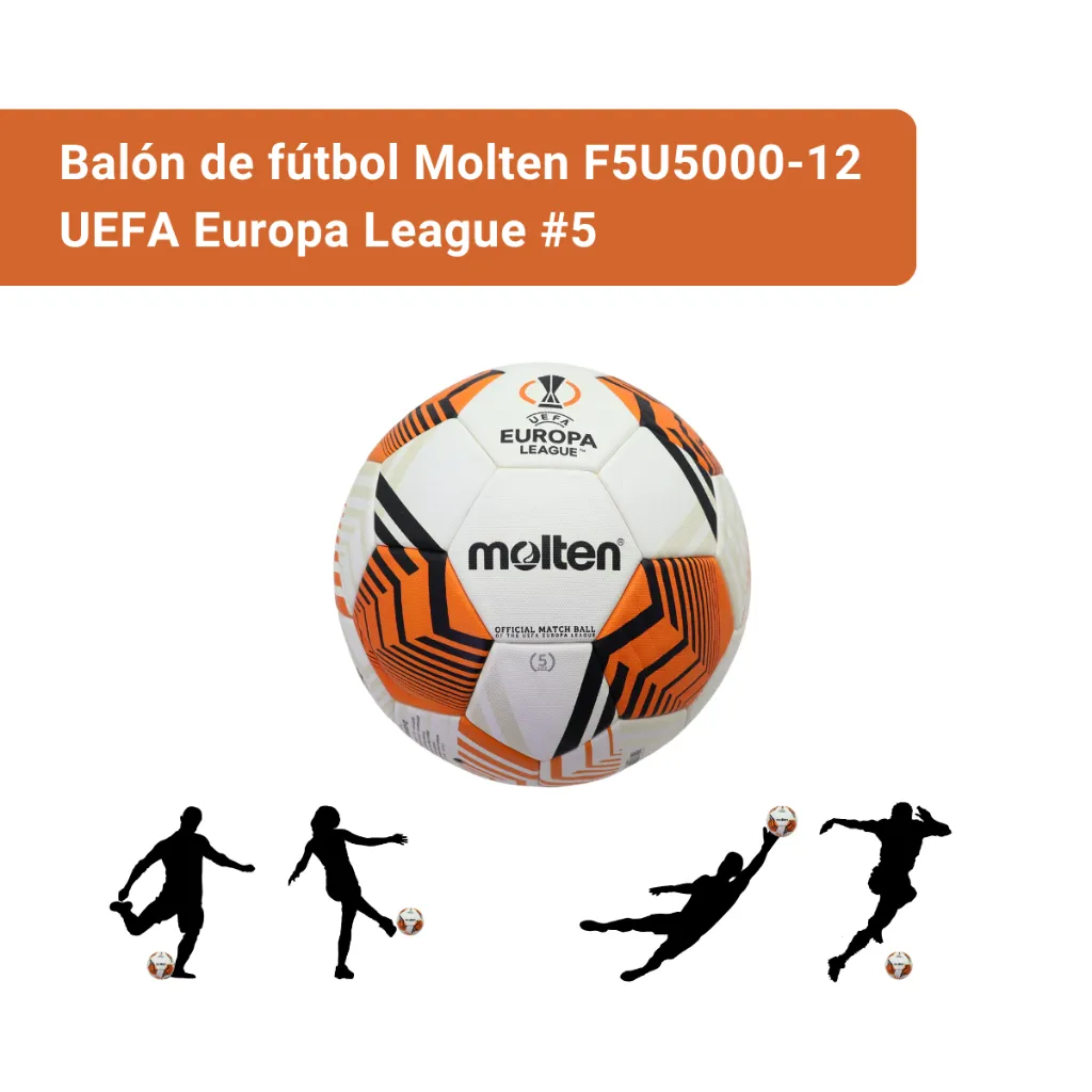 Balón de fútbol Molten F5U5000-12 UEFA Europa League #5 (2).webp