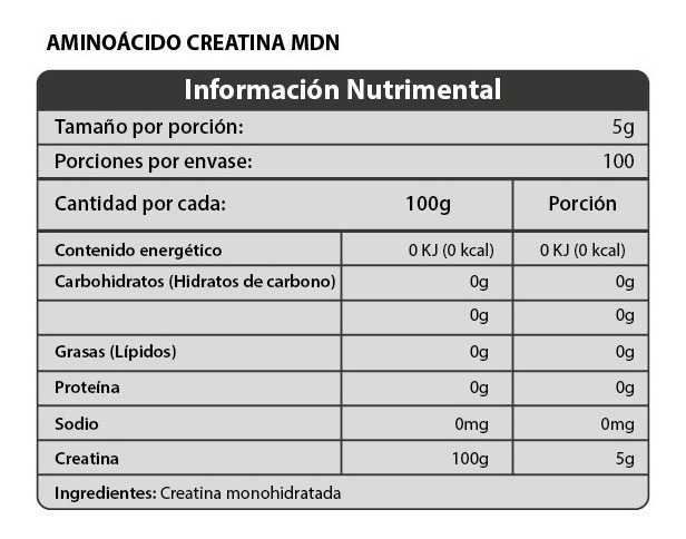 Aminoácido Creatina MDN