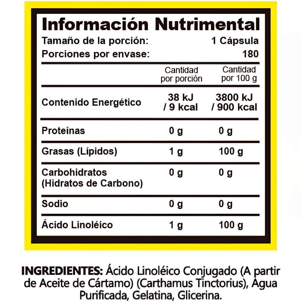 BHP Nutrition CLA Ultra 180 cápsulas