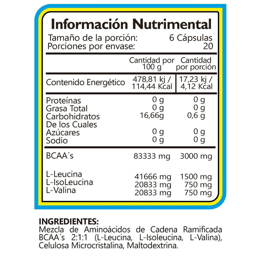 Aminoácidos BHP Nutrition BCAA 2:1:1