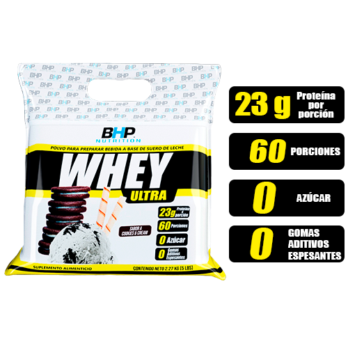 Proteína Whey 5 lbs Bag Suero de Leche