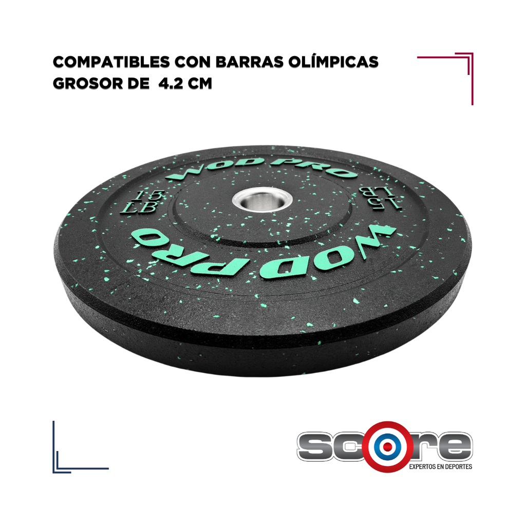 Par de bumpers hi-temp 15 libras Wod Pro