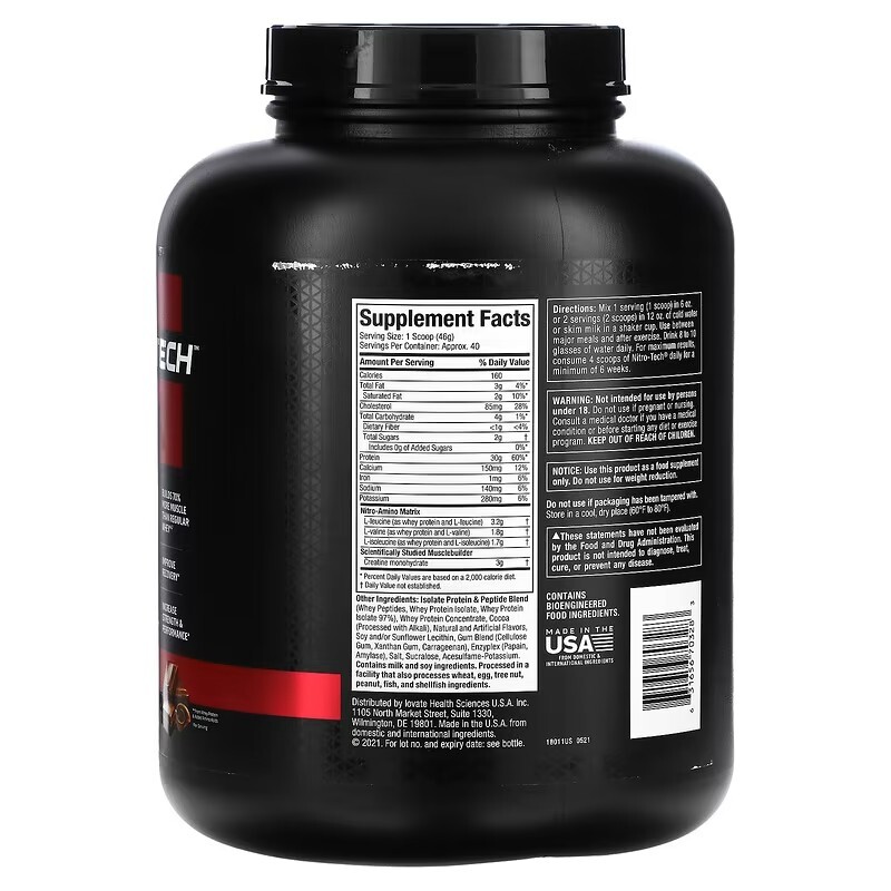 Proteína Muscletech Nitro-Tech Whey 4 lb