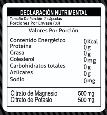 NT Nutrition Citrate Magnesium Potassium