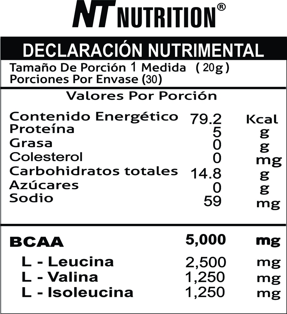 NT Nutrition BCAA 5000