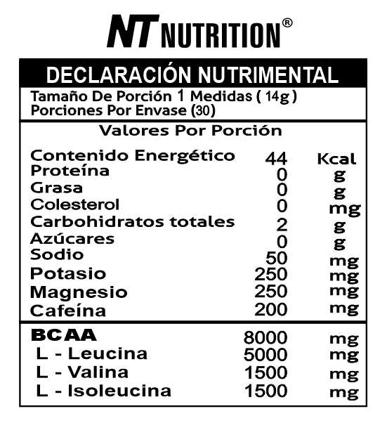 NT Nutrition BCAA 8000
