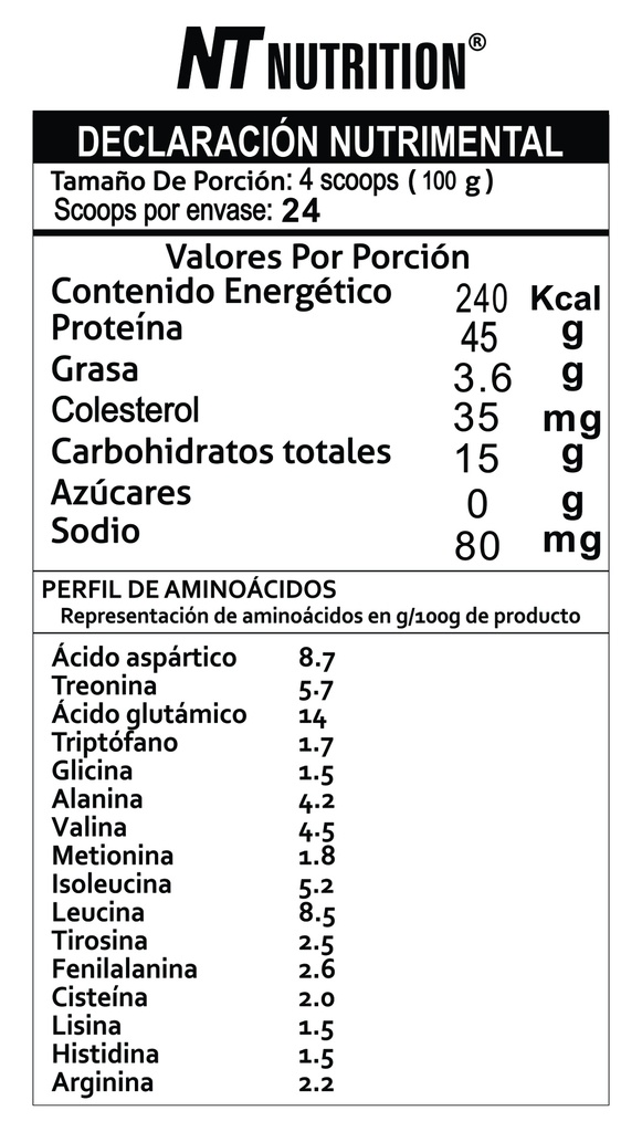 NT Nutrition Whey Protein 45 600g