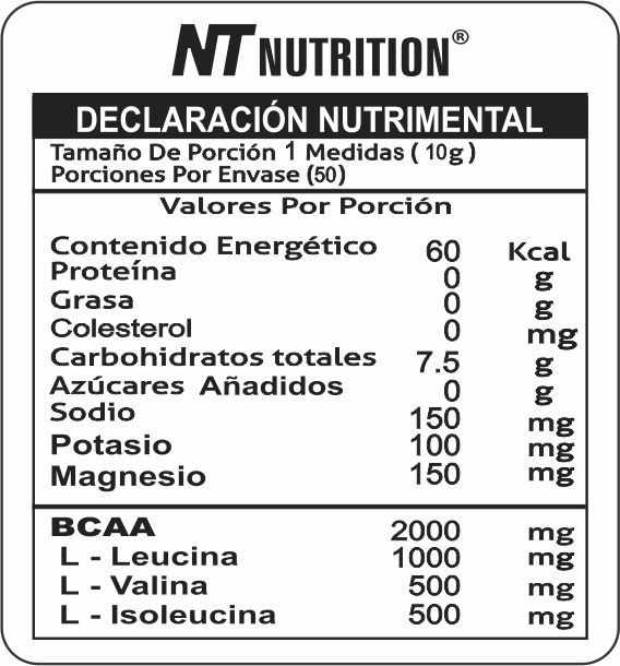 NT Nutrition Hydration + BCAA 50
