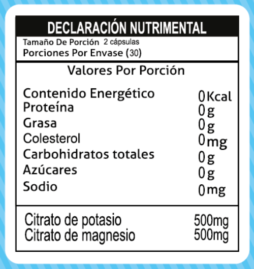 NT Nutrition Magnesio y Potasio 60 cápsulas