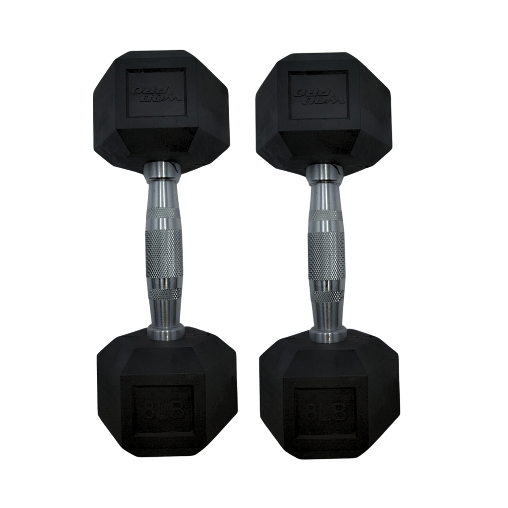 Par de mancuernas hexagonales 8 libras Wod Pro