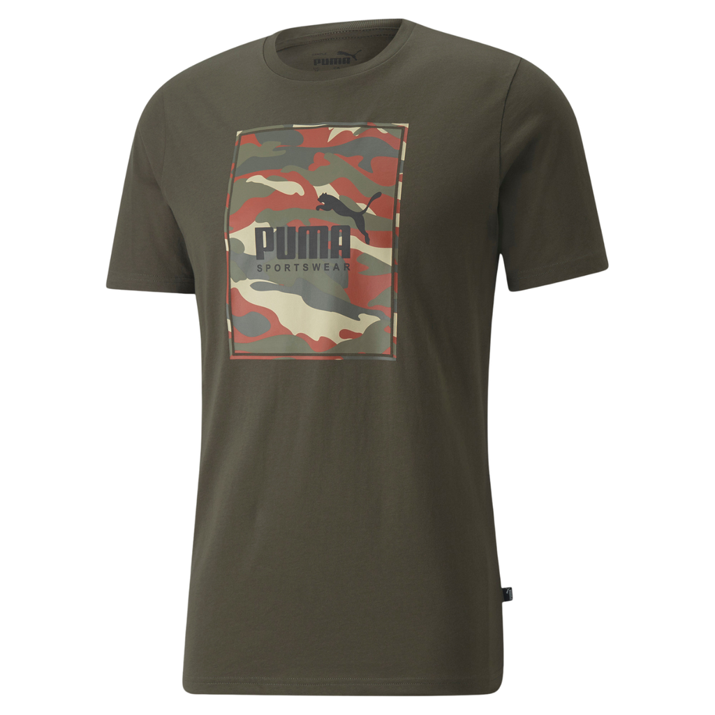 [A000015026] Playera Puma Box Logo (Camuflaje, S)