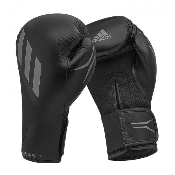 [A000015270] Guantes de box Adidas Speed TILT 150 (Negro/Gris)