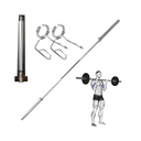 [A000015588] Barra Olímpica Wod Pro con rodamientos Sellada 2.2mts 20kg 1500 lb (Cromado)