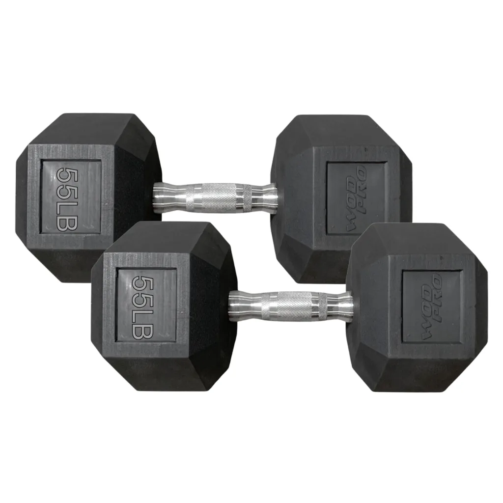 [A000017047] Par de Mancuernas Hexagonales Wod Pro 55 Lbs