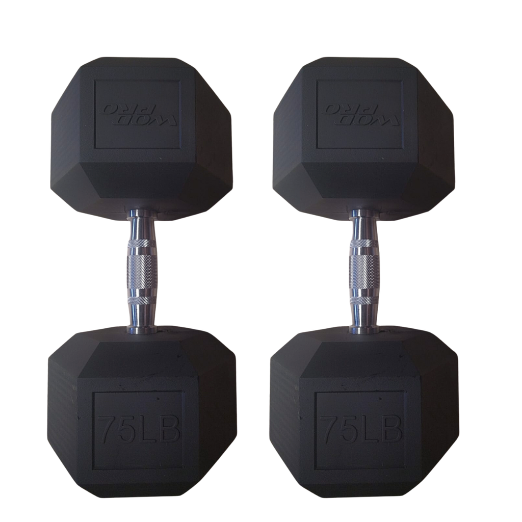Par de mancuernas hexagonales 75 libras Wod Pro